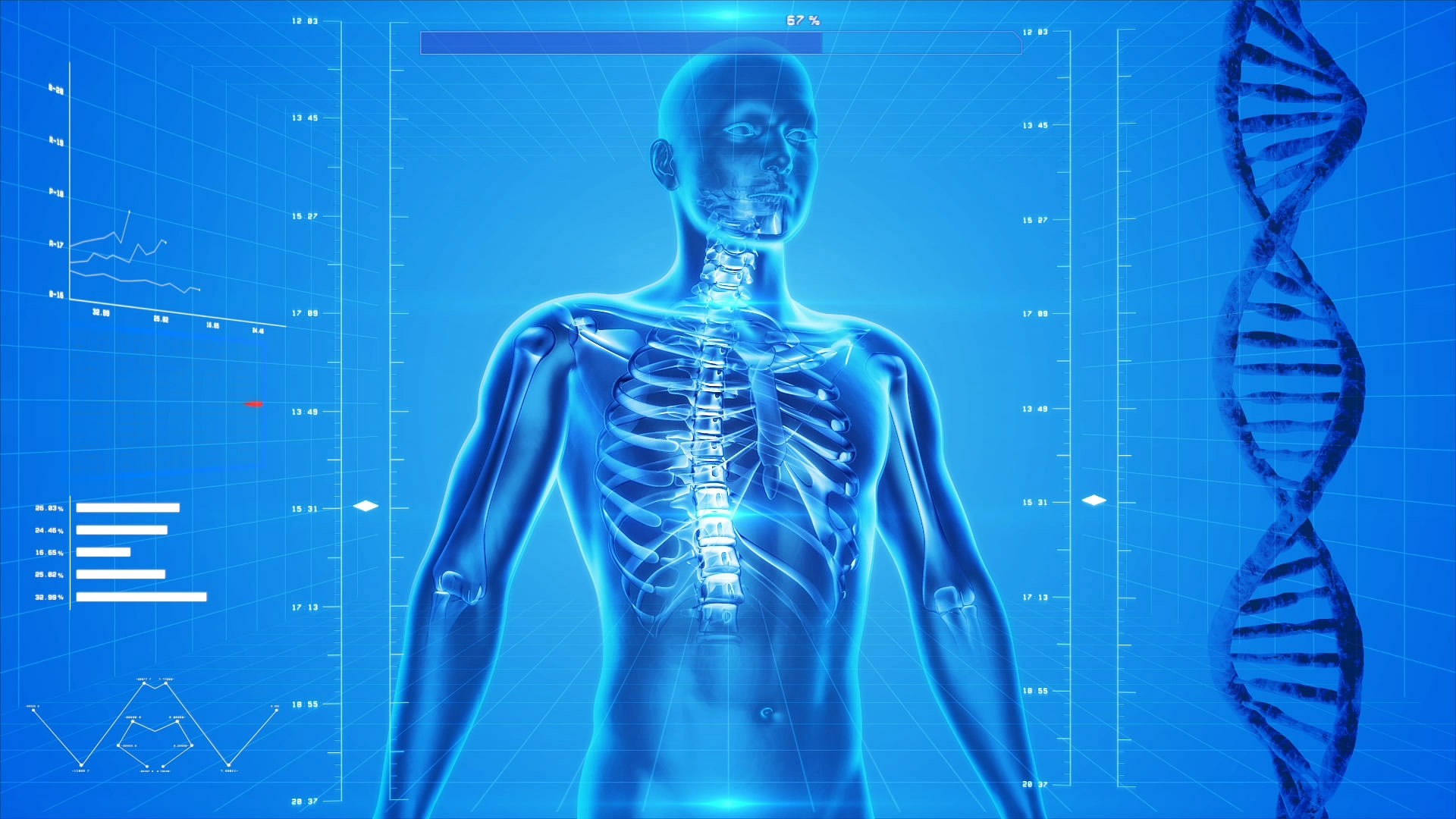 human skeleton featured image for article on healthy and better living for pain under right rib cage